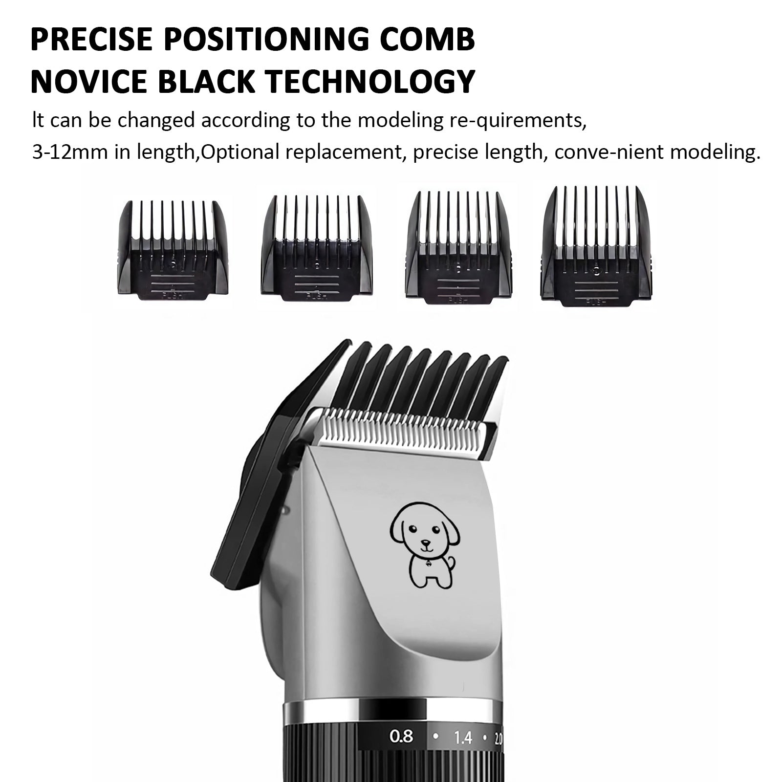Electric Dog Cat Grooming Kit Pet Hair Shaver Trimmer Cordless Scissors Clipper