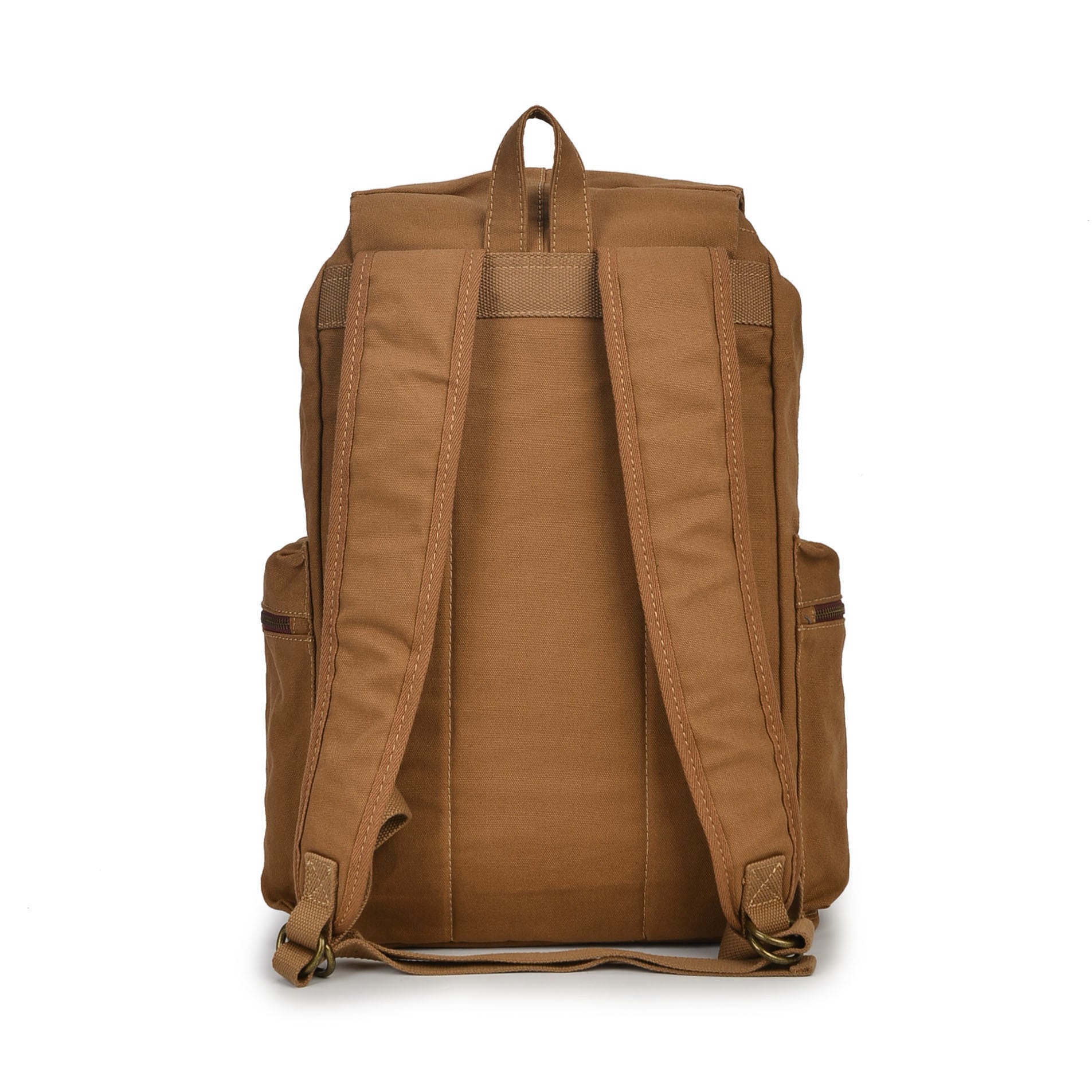 Men's pure cotton canvas bag, leisure outdoor large capacity backpack, factory directly climbing mountaineering bag