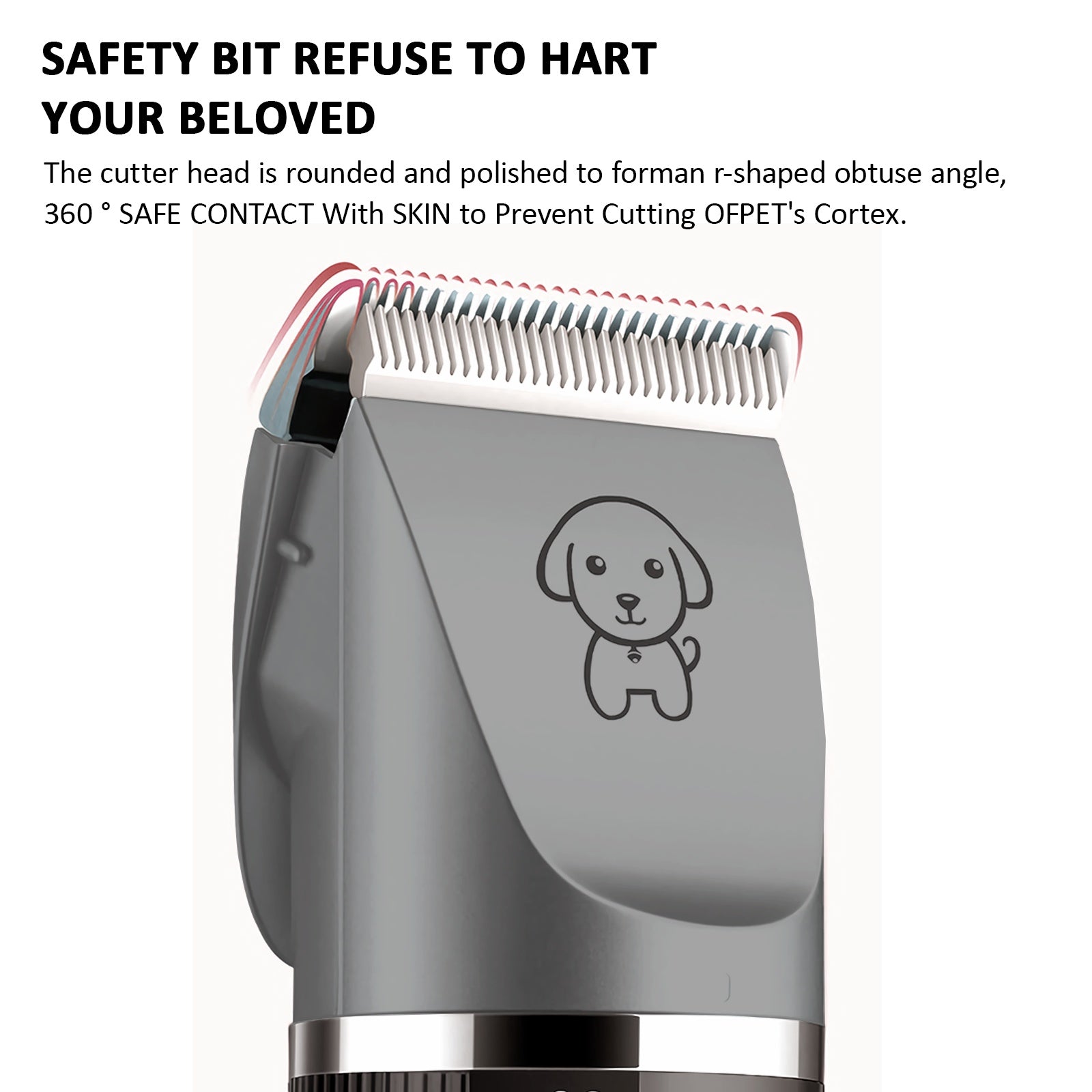 Electric Dog Cat Grooming Kit Pet Hair Shaver Trimmer Cordless Scissors Clipper